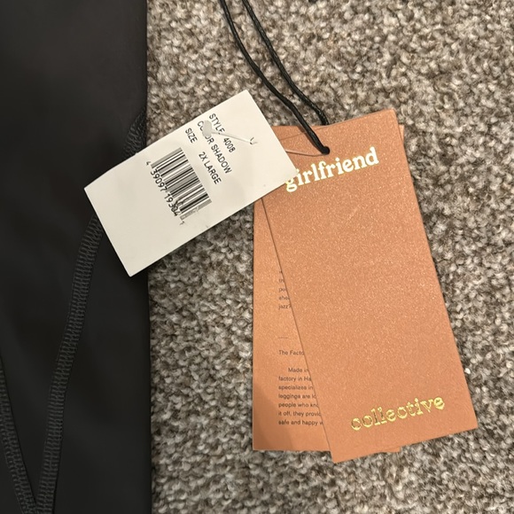 Girlfriend Collective XXL grey high rise cropped leggings - Picture 2 of 3